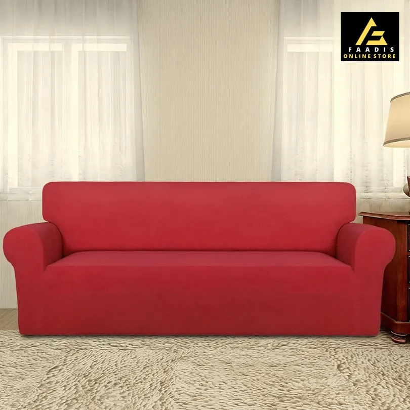 Jersey Sofa Covers-Red