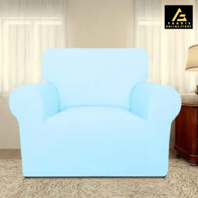 Jersey Sofa Covers-Sky Blue