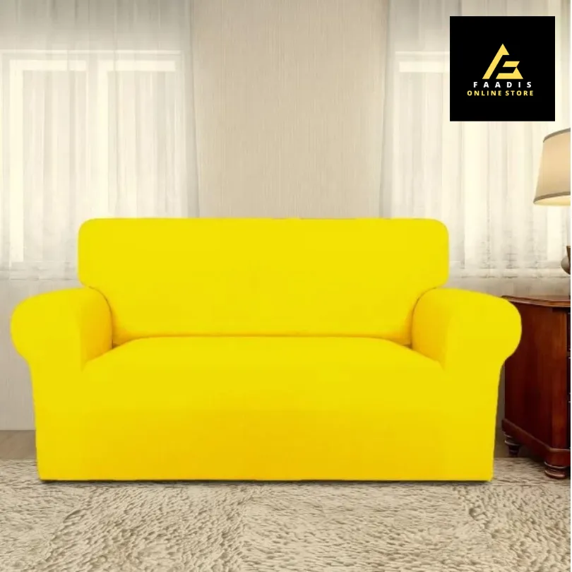 Jersey Sofa Covers-Yellow