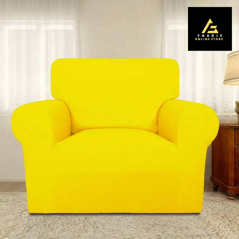 Jersey Sofa Covers-Yellow