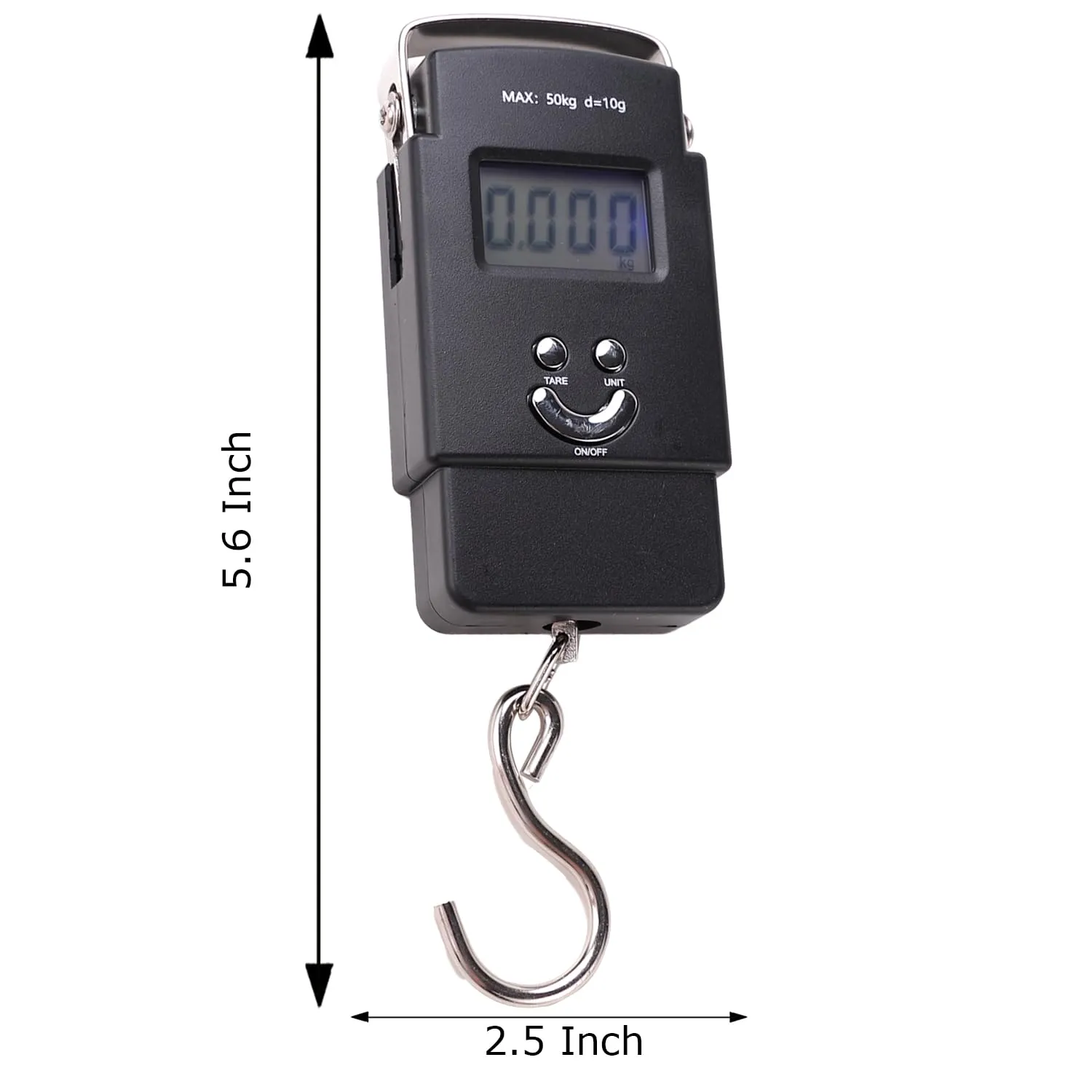 Kuber Industries Portable Weighing Scale For Luggage, Suitcase Capicity "50" KG-Pack of 3 (Black)