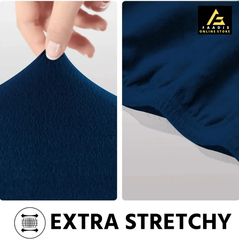 L-shape Sofa Covers-Navy Blue