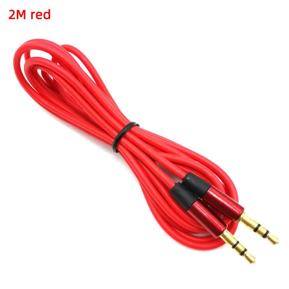 Male to male 3.5mm audio aux cable 1m 35 jack to 3 . 5 mm jack Car aux cable for iPhone headphone beats speaker aux cord MP3/4