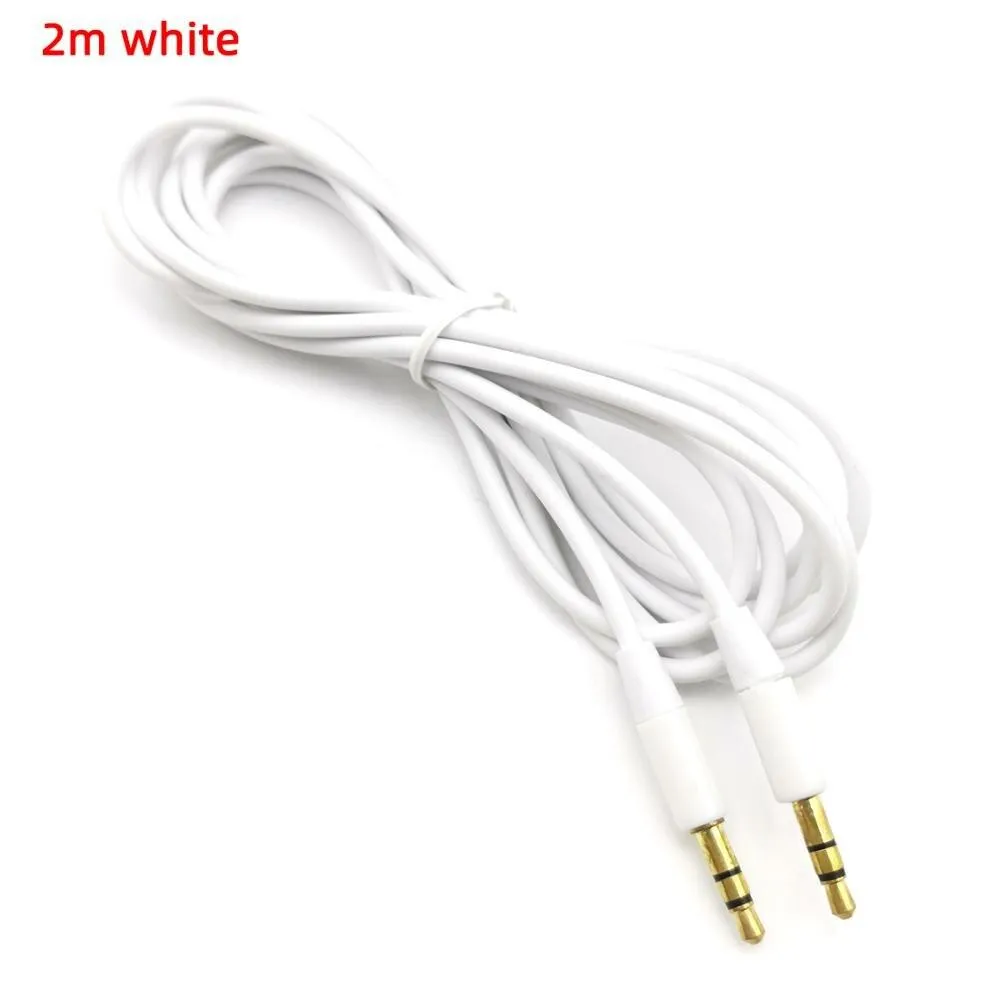 Male to male 3.5mm audio aux cable 1m 35 jack to 3 . 5 mm jack Car aux cable for iPhone headphone beats speaker aux cord MP3/4