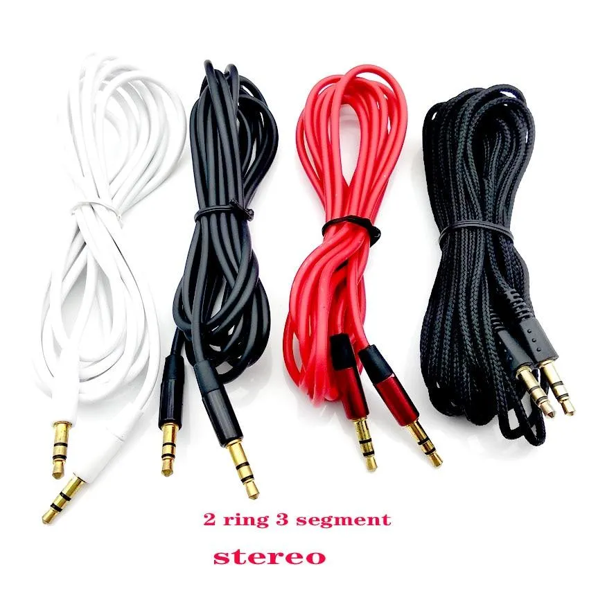 Male to male 3.5mm audio aux cable 1m 35 jack to 3 . 5 mm jack Car aux cable for iPhone headphone beats speaker aux cord MP3/4