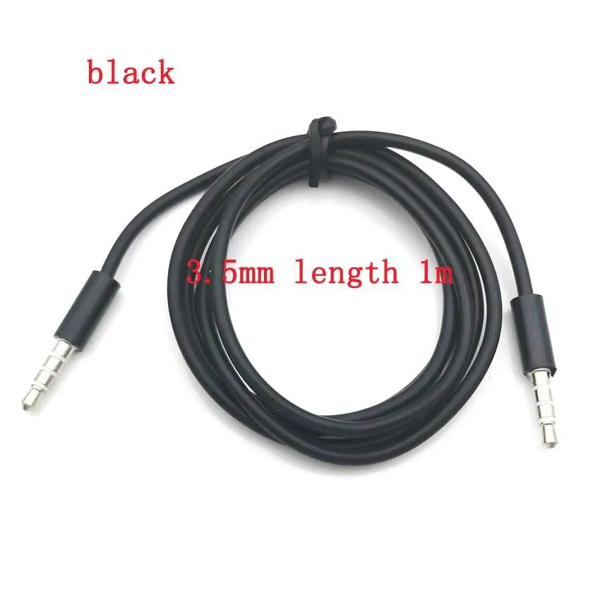 Male to male 3.5mm audio aux cable 1m 35 jack to 3 . 5 mm jack Car aux cable for iPhone headphone beats speaker aux cord MP3/4