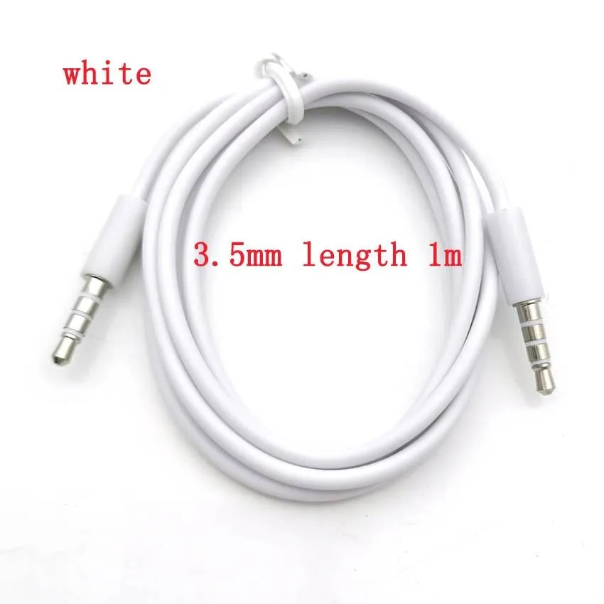 Male to male 3.5mm audio aux cable 1m 35 jack to 3 . 5 mm jack Car aux cable for iPhone headphone beats speaker aux cord MP3/4