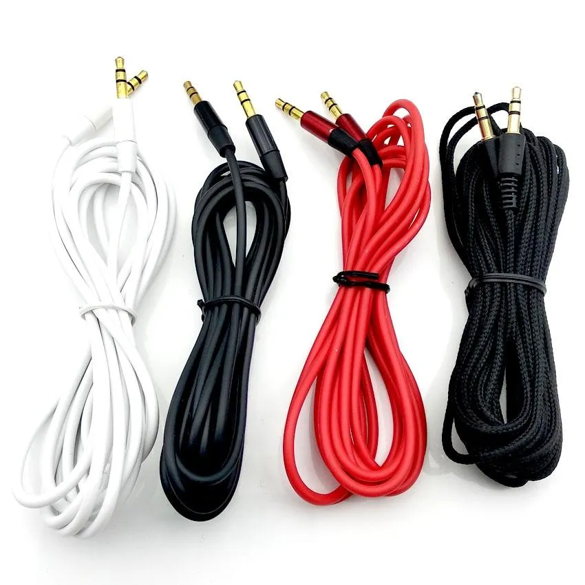 Male to male 3.5mm audio aux cable 1m 35 jack to 3 . 5 mm jack Car aux cable for iPhone headphone beats speaker aux cord MP3/4