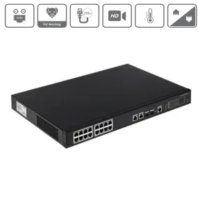 MAS16P135 | 16 Port PoE  Switch with Two Gigabit Uplink Ports