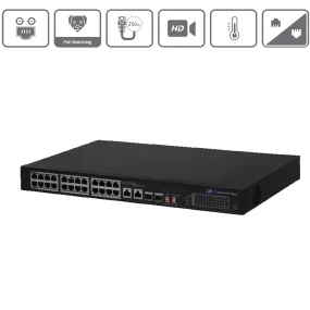 MAS26P240 | 24 Port PoE  Switch with Two Gigabit Uplink Ports