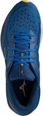 Mizuno Men's Wave Skyrise 4 - French Blue/Vaporous Gray/Gold