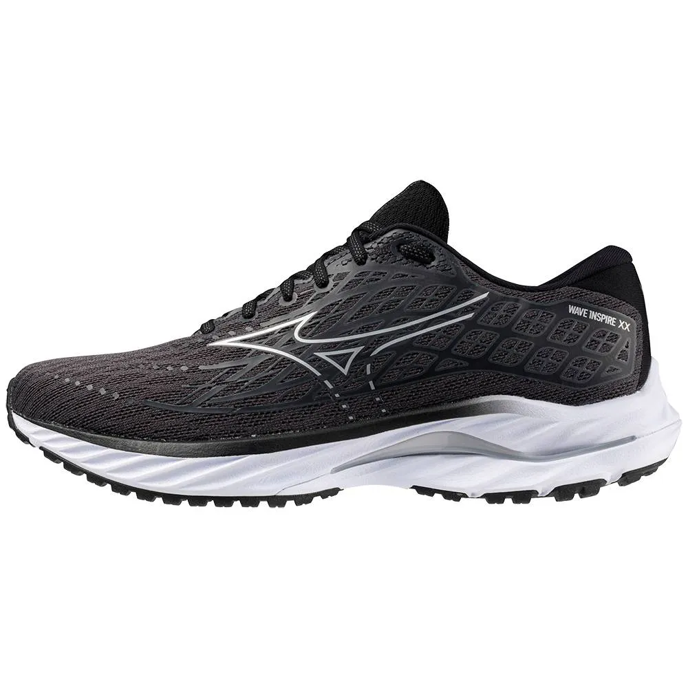 Mizuno Wave Inspire 20 Wide (Mens) - Ebony/White/Black