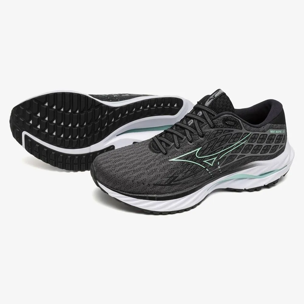 Mizuno Wave Inspire 20 Wide Womens - Iron Gate/Dusty Jade Green/Black