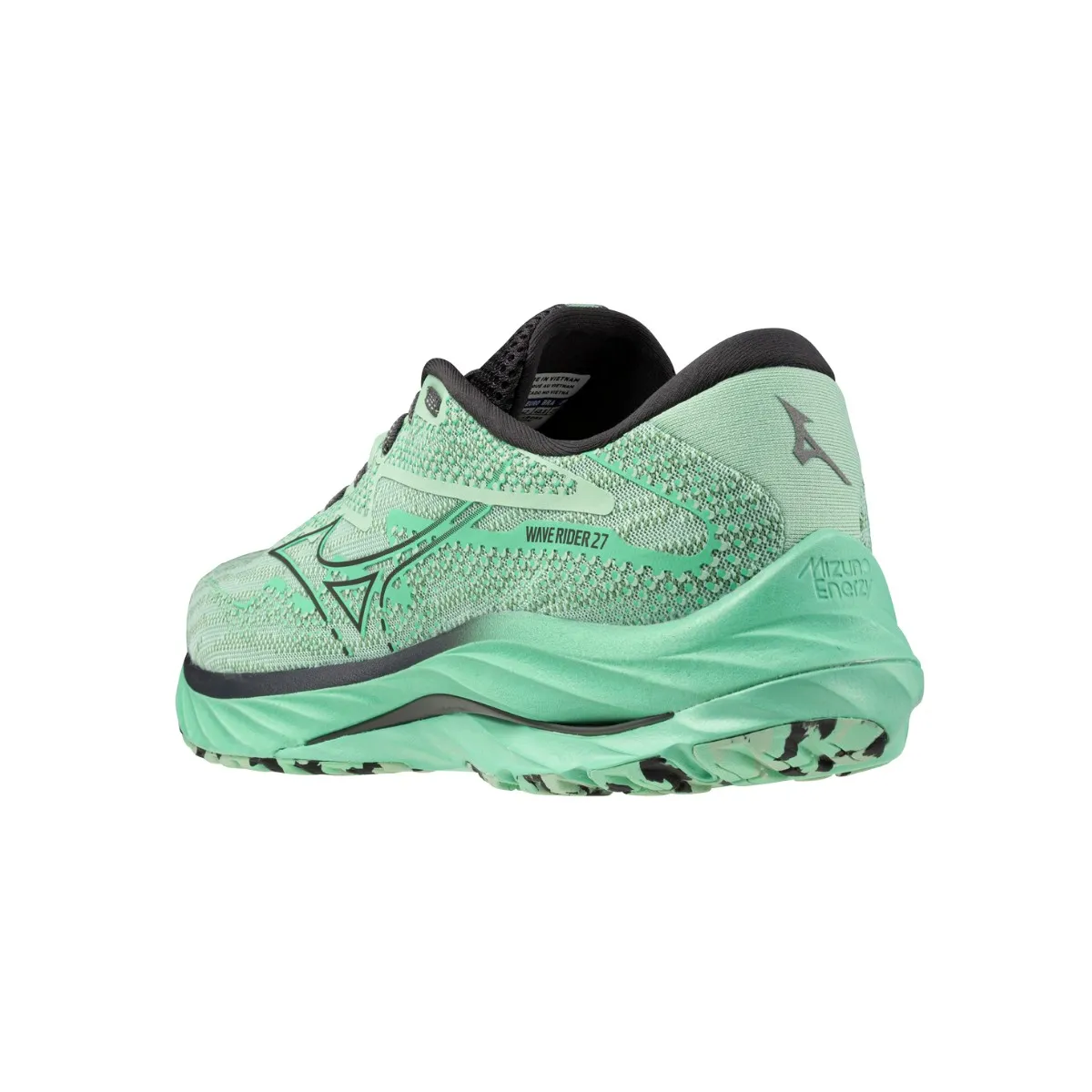 Mizuno Wave Rider 27 Green Black SS24 Shoes