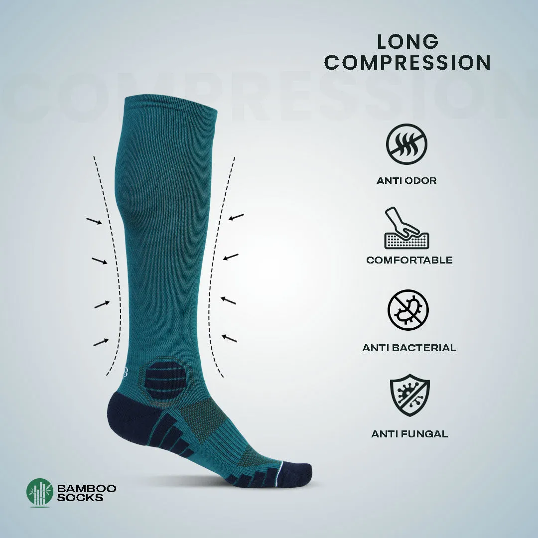 Navy Bamboo Compression Socks - Pack of 1