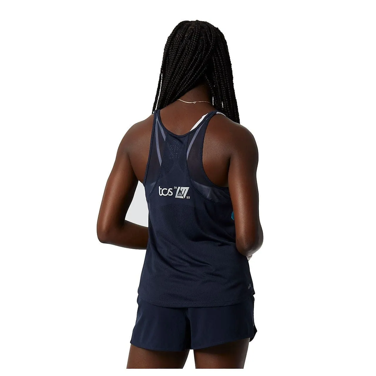 New Balance London Edition Printed Impact Run Tank (Women's) - Navy