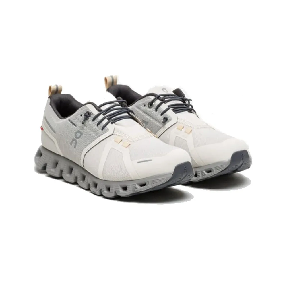 ON CLOUD 5 WATERPROOF PEARL/FOG - WOMENS