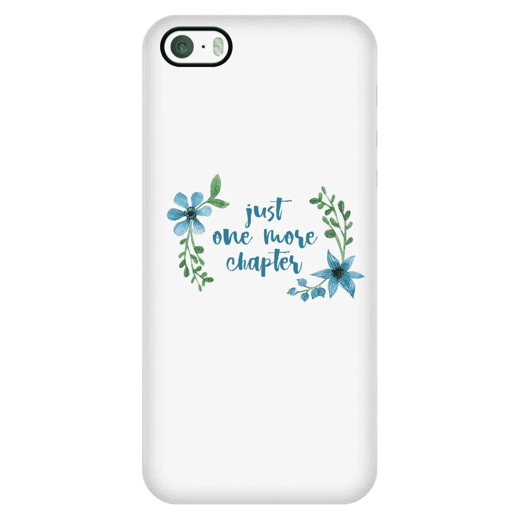 One more floral phone case white