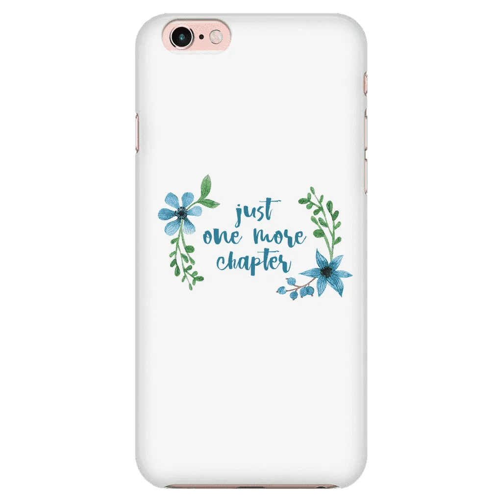 One more floral phone case white