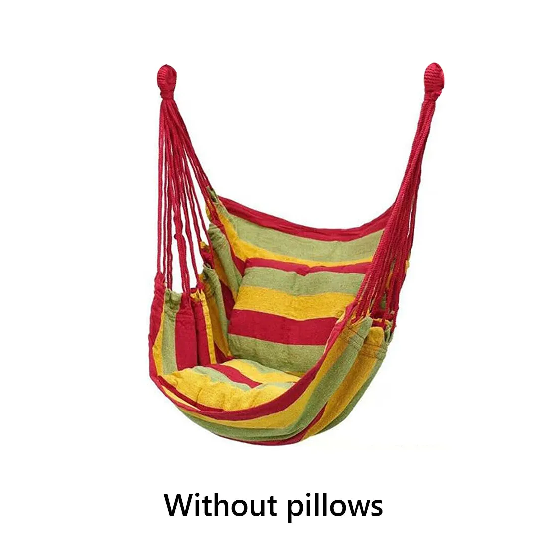 Outdoor Hammock Thicken Chair Hanging Portable Relaxation Canvas Swing Travel Camping Lazy Chair No Pillow