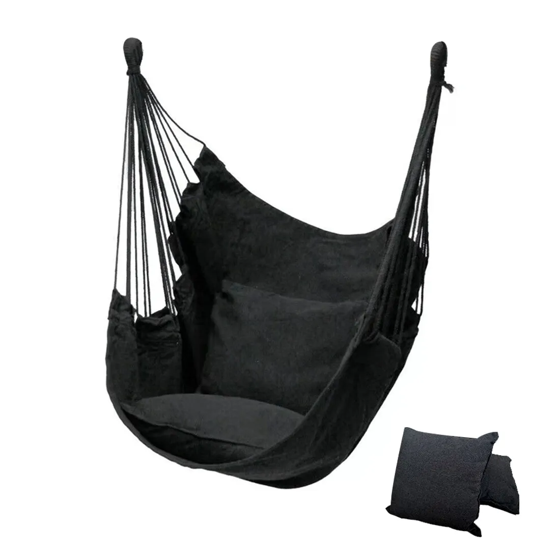 Outdoor Hammock Thicken Chair Hanging Portable Relaxation Canvas Swing Travel Camping Lazy Chair No Pillow