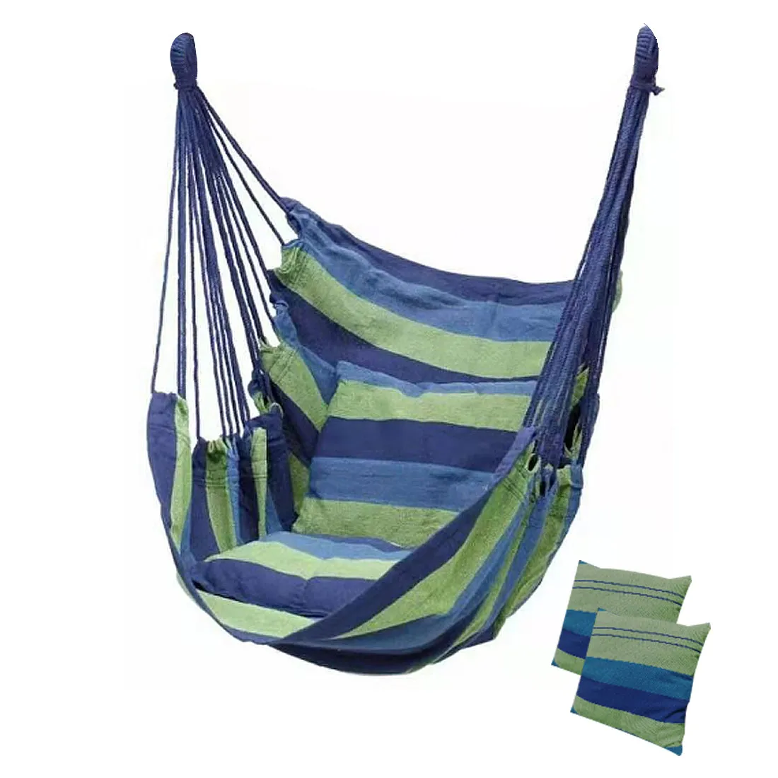 Outdoor Hammock Thicken Chair Hanging Portable Relaxation Canvas Swing Travel Camping Lazy Chair No Pillow