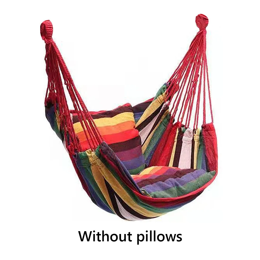 Outdoor Hammock Thicken Chair Hanging Portable Relaxation Canvas Swing Travel Camping Lazy Chair No Pillow