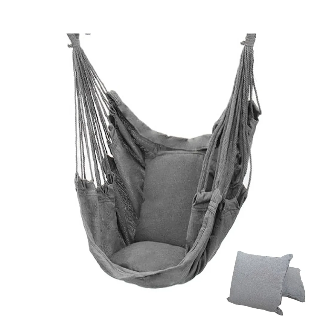 Outdoor Hammock Thicken Chair Hanging Portable Relaxation Canvas Swing Travel Camping Lazy Chair No Pillow