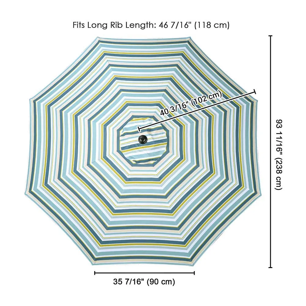 Patio Umbrella Canopy 8ft 8-Rib
