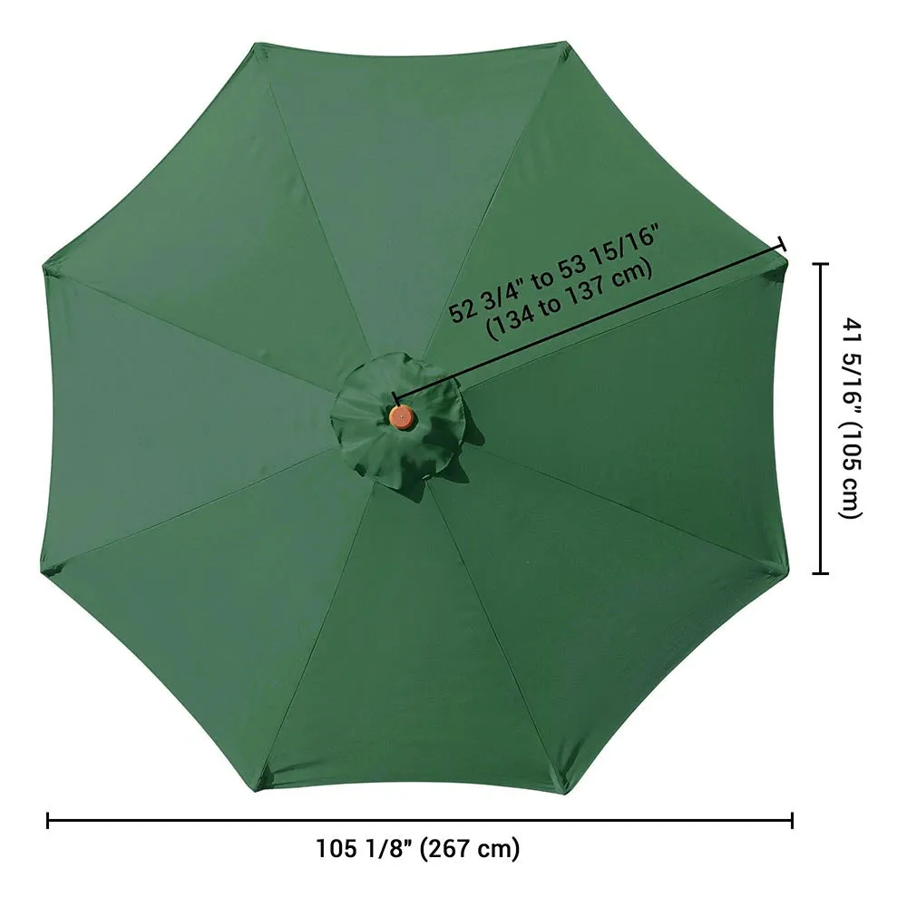 Patio Umbrella Canopy 9ft 8-Rib