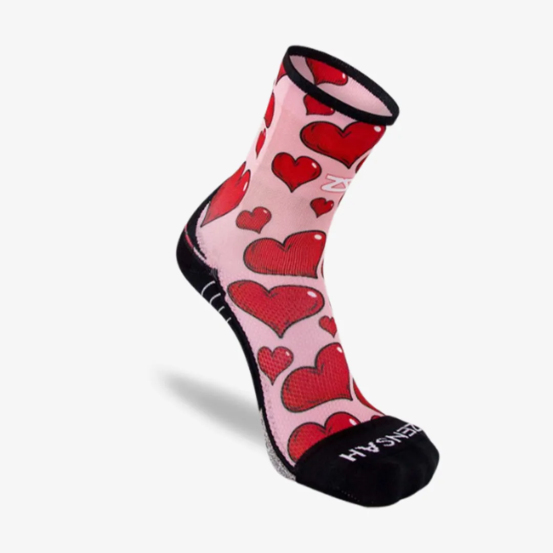 Pink Hearts Valentine's Socks (Mini Crew)