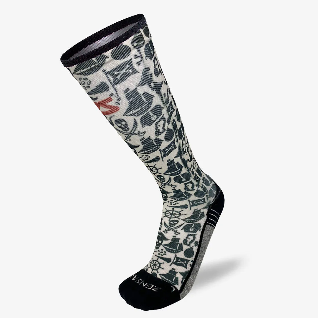 Pirate Vibes Compression Socks (Knee-High)