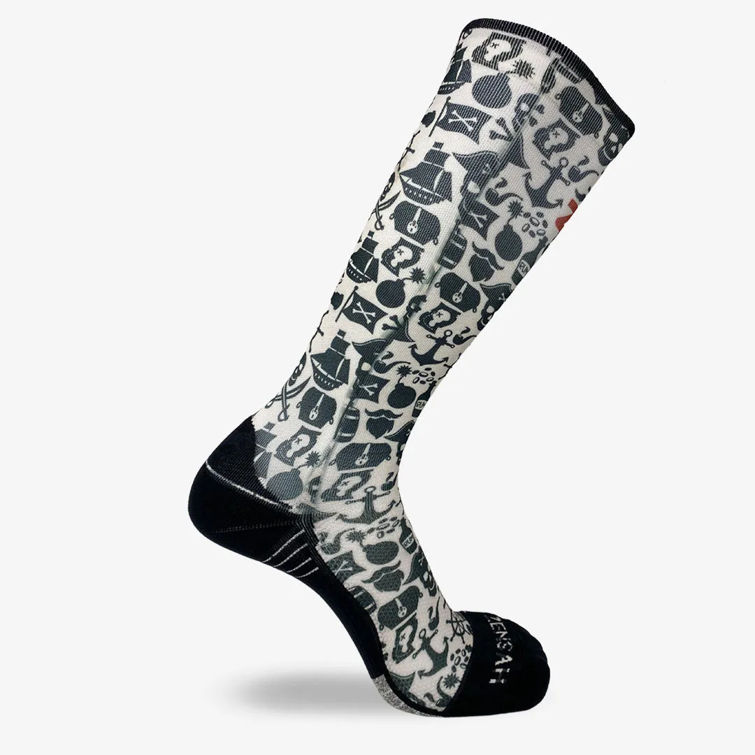 Pirate Vibes Compression Socks (Knee-High)