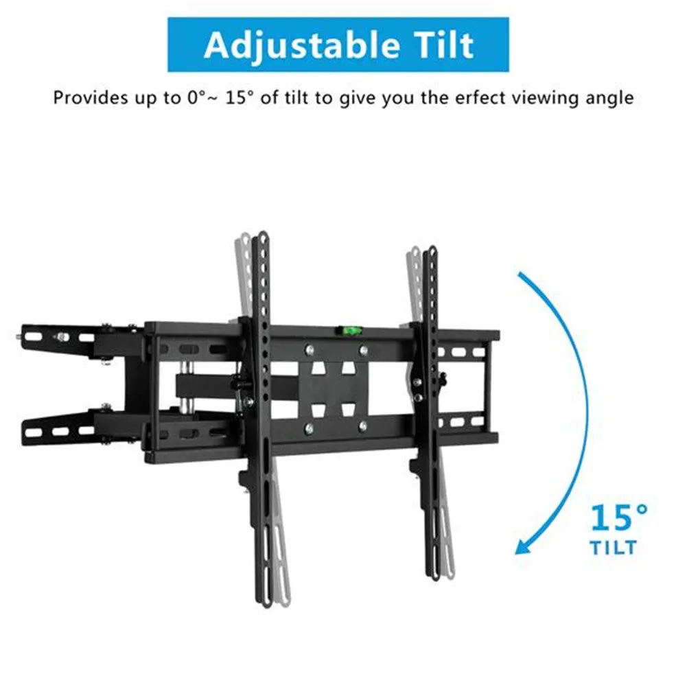 RONSHIN TV Wall Mount Full Motion Bracket 32-70 Inches Black