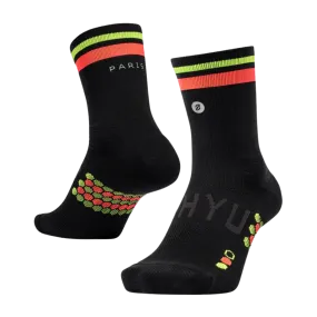 SHYU - Racing Socks - Black/Red/Neon