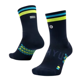 SHYU - Racing Socks - Navy/Citron/Blue