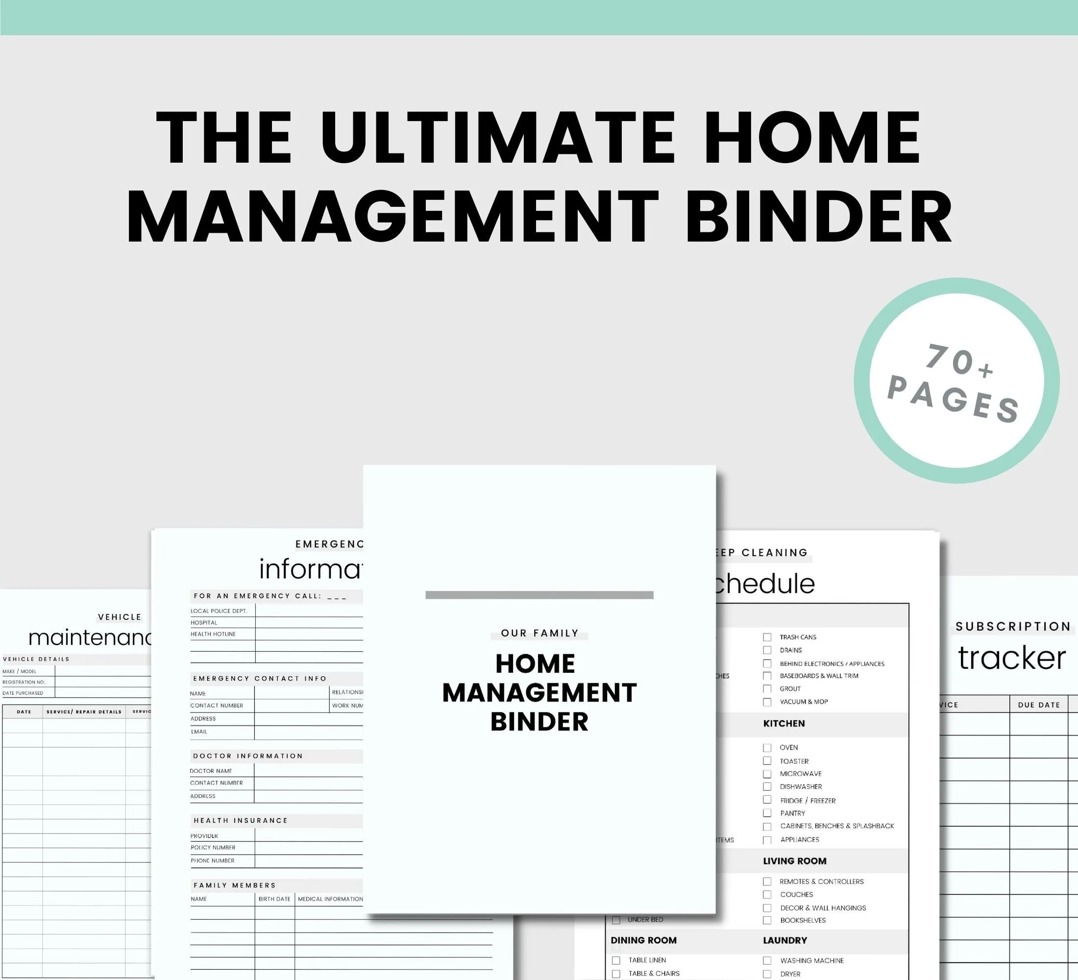 Simplify My Life Home Management Binder Kit