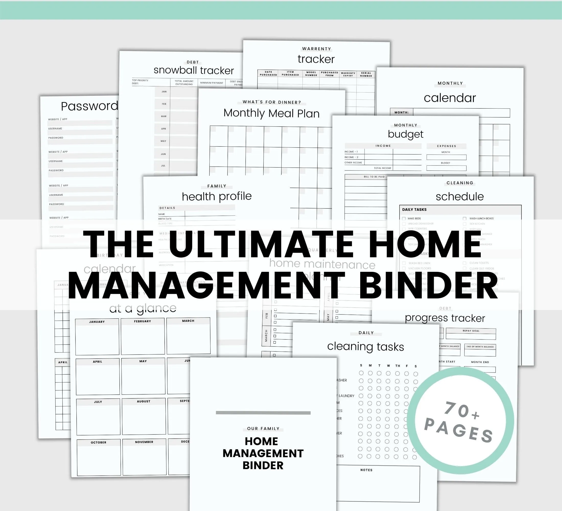 Simplify My Life Home Management Binder Kit