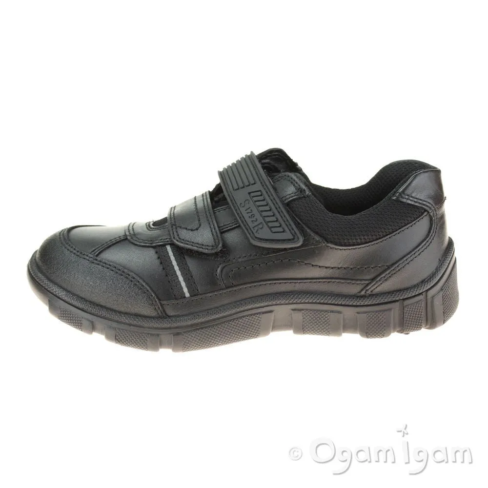 Start-rite Luke Boys Black School Shoe