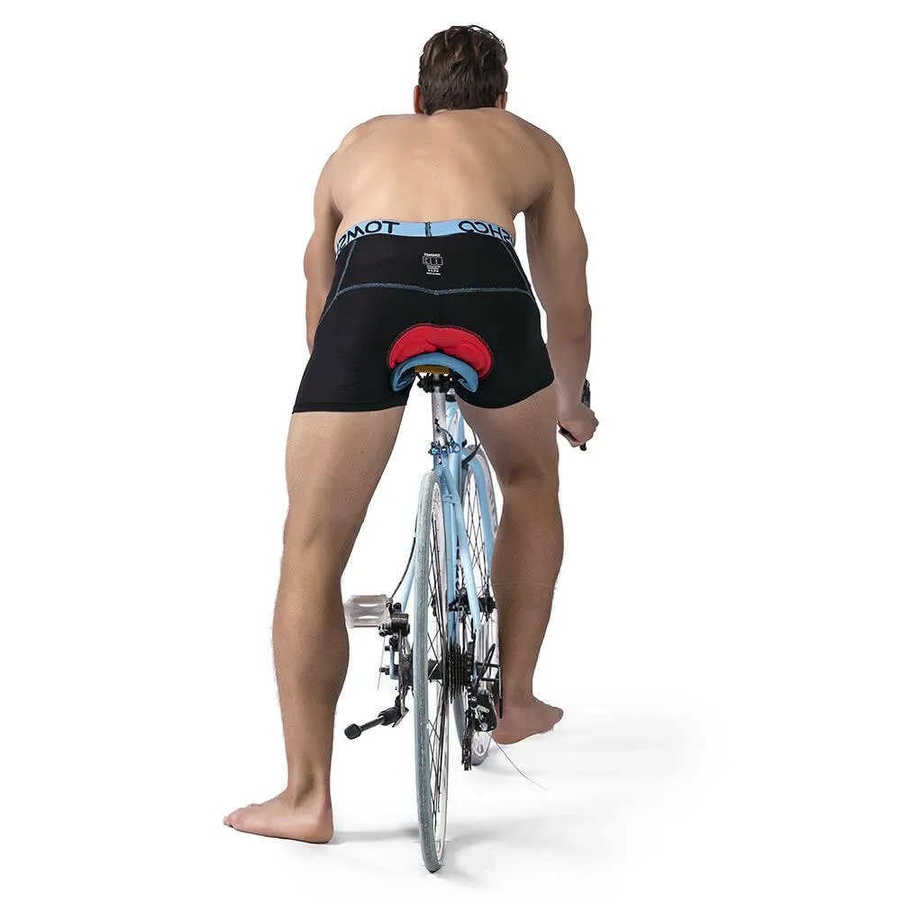 TOMSHOO Men's 3D Padded Bicycle Cycling Underwear Breathable Lightweight Bike Riding Cycling Shorts Underpants