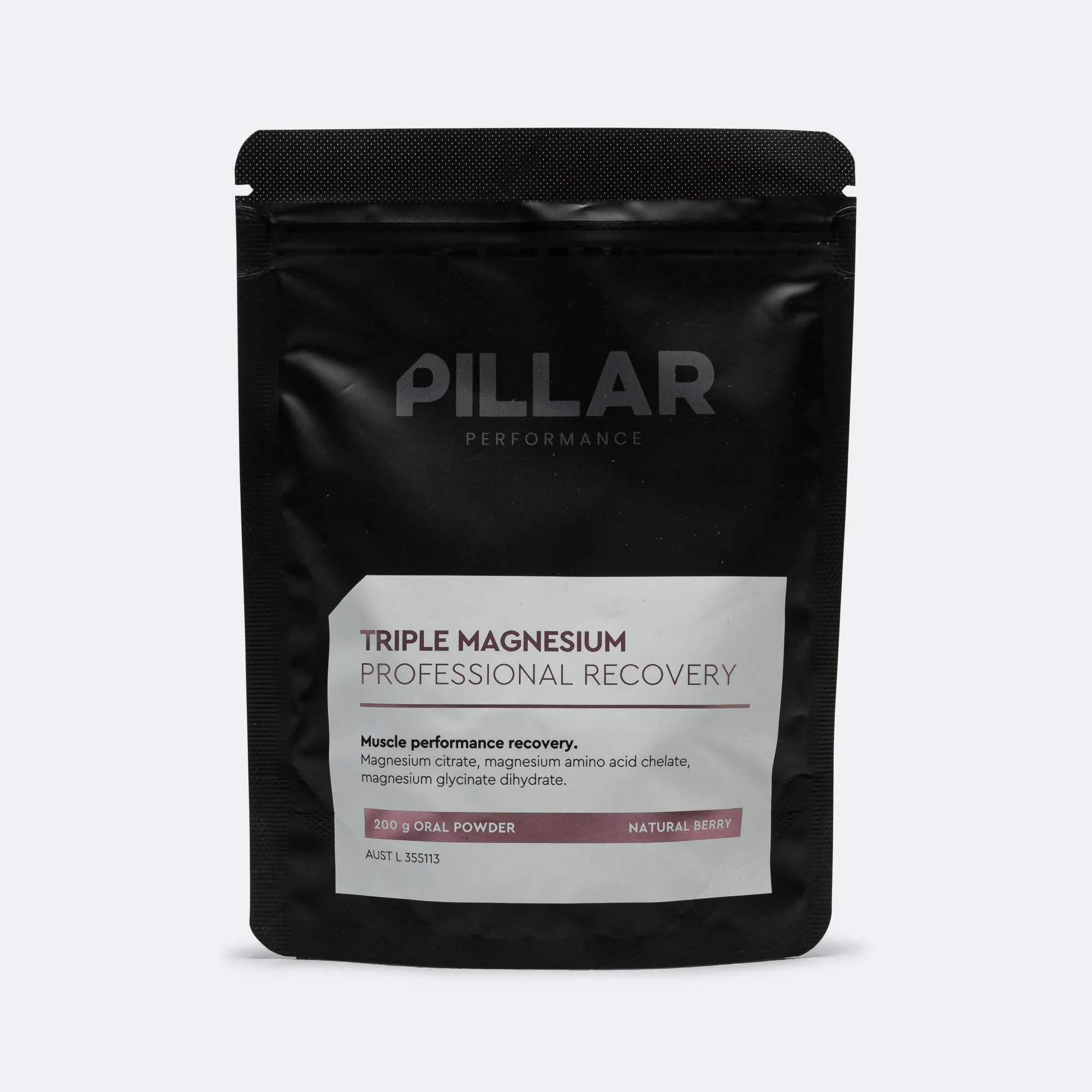 Triple Magnesium Powder Pouch - Natural Berry