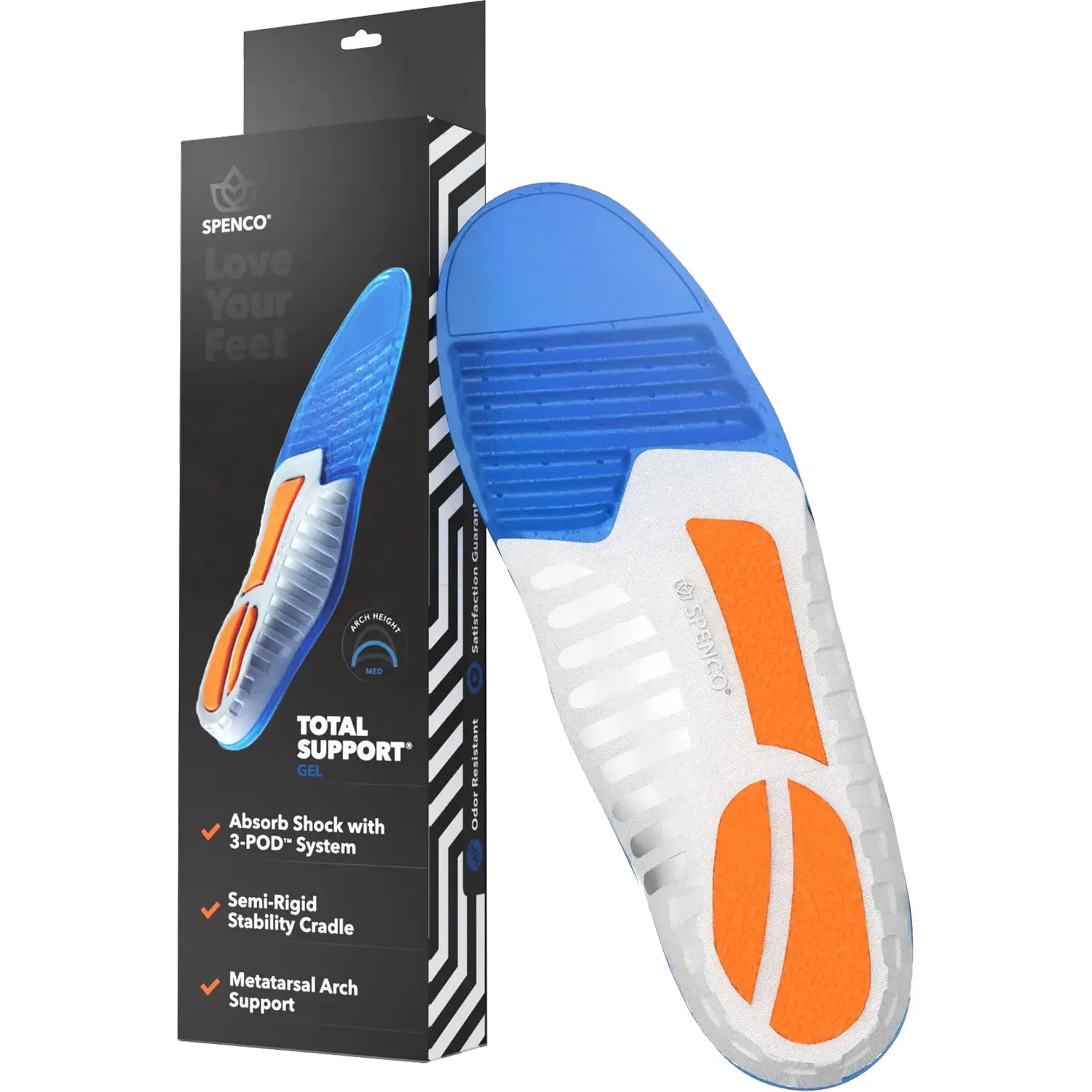 Unisex Spenco Gel Total Support Insoles