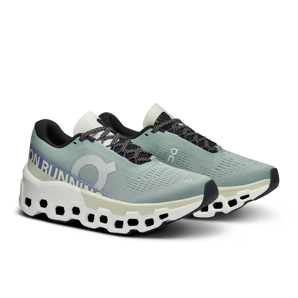 Women's On Cloudmonster 2 Running Shoe in Mineral | Aloe