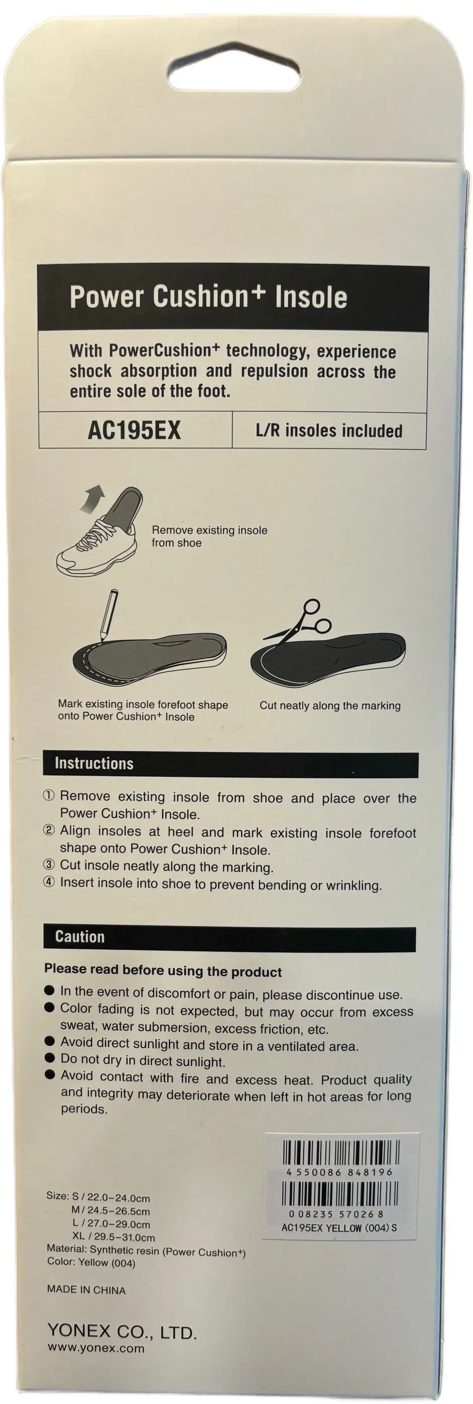 Yonex Power Cushion   Insole - AC195EX